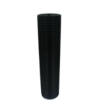 Rete da voliera 12x12mm 1,2mm 200cm 15m Nero