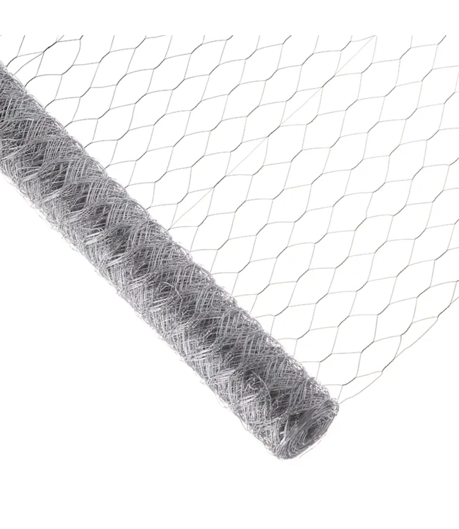 Garmix Rete per pollame 50 mm 0,7 mm 150 cm x 25 m zincata