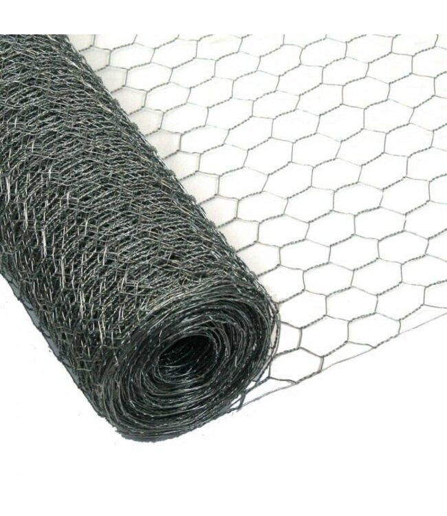 Garmix Rete per pollame 25 mm 0,80 mm 75 cm x 10 m zincata