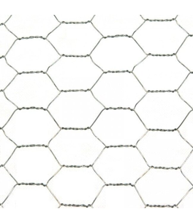 Garmix Rete per pollame 25 mm 0,80 mm 75 cm x 10 m zincata