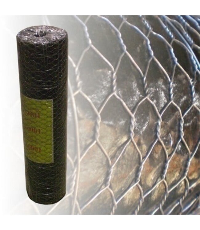 Garmix Rete per pollame 25 x 25 mm 0,8 mm 50 cm 10 m zincata