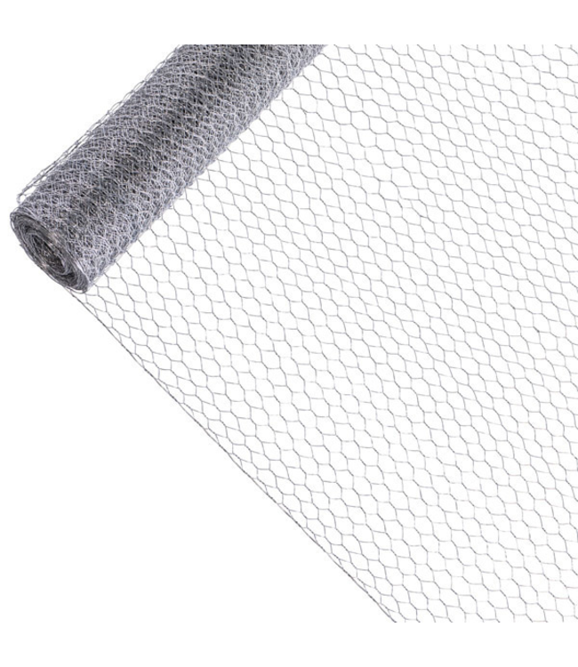 Garmix Rete per pollame 13 x 13 mm 0,7 mm 75 cm 10 m zincata