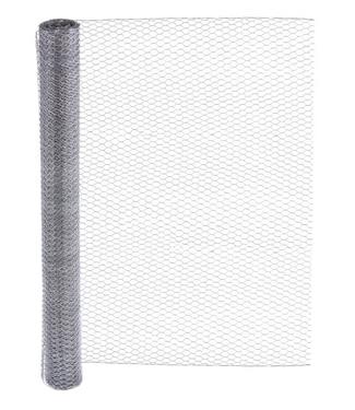 Garmix Rete per pollame 13 x 13 mm 0,7 mm 50 cm 10 m zincata