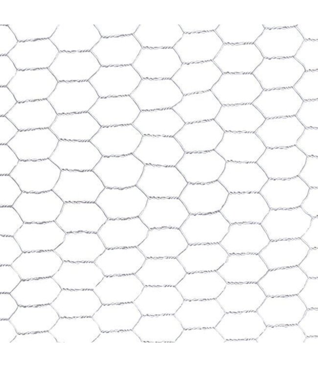 Garmix Rete per pollame 13 mm 0,70 mm 50 cm x 50 m Zincata