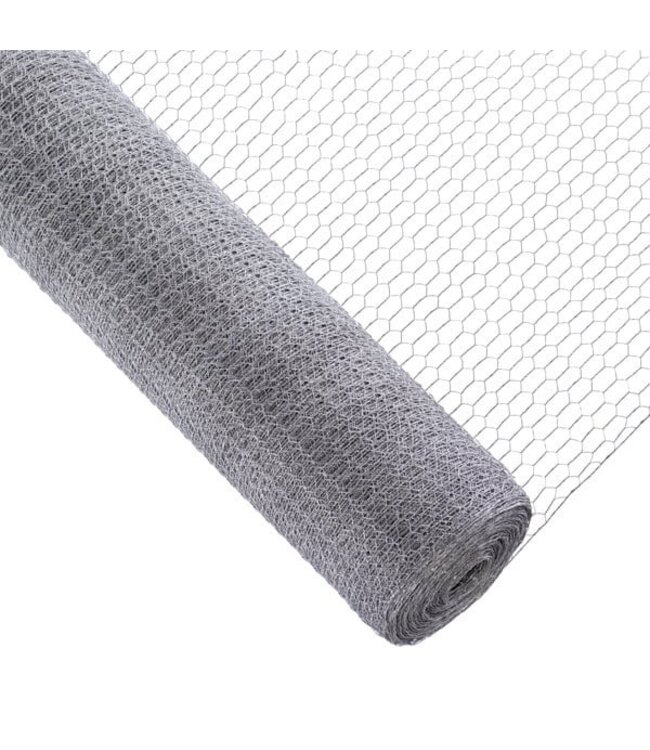 Garmix Rete per pollame 13 mm 0,70 mm 75 cm x 25 m Zincata