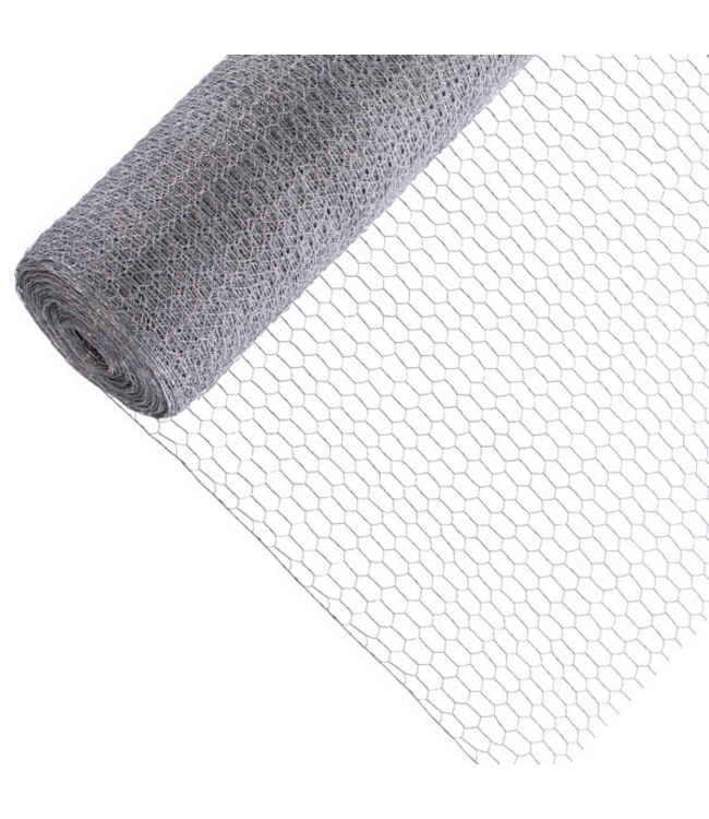 Garmix Rete per pollame 13 mm 0,70 mm 50 cm x 25 m Zincata