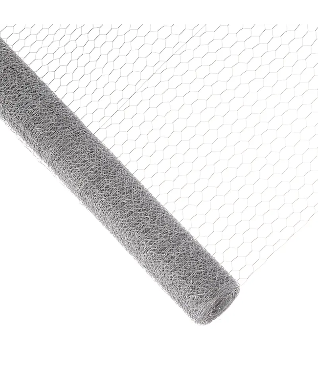 Garmix Rete per pollame 25 mm 0,80 mm 75 cm x 50 m Zincata