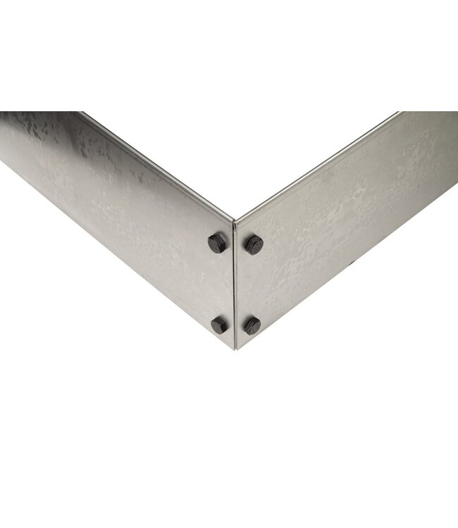 Garmix Giunto angolare in acciaio corten 14 cm