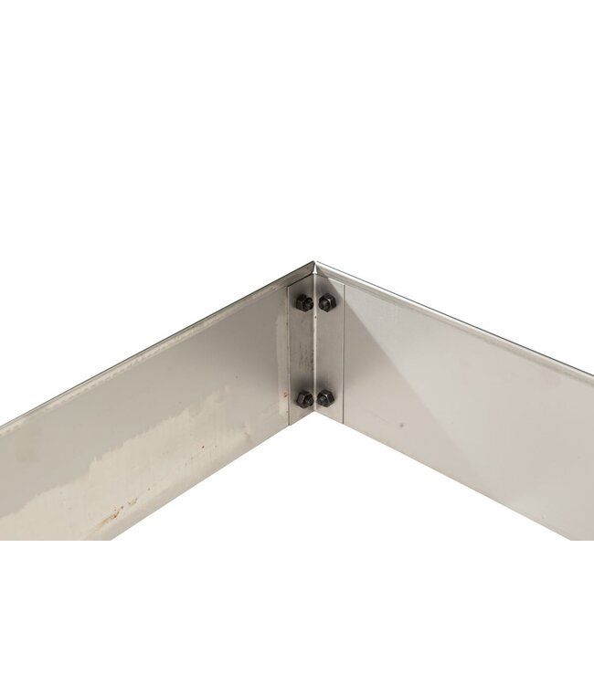 Garmix Giunto angolare in acciaio corten 14 cm