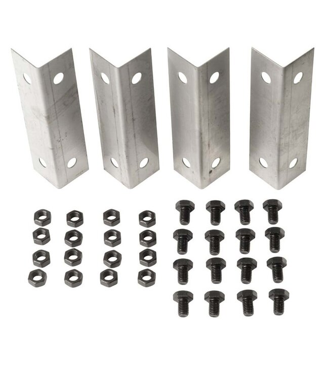 Garmix Giunto angolare in acciaio corten 14 cm