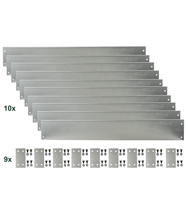 Garmix Bordo in acciaio corten 14cm 10 metri, 0,6mm