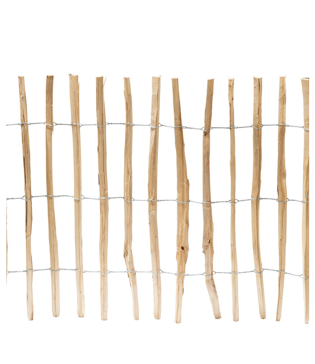 Garmix Steccato 120 cm con paletti distanziati di 7-8 cm, 5 m