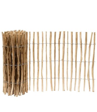 Garmix Steccato 100 cm con paletti distanziati di 4-5 cm, 5 m