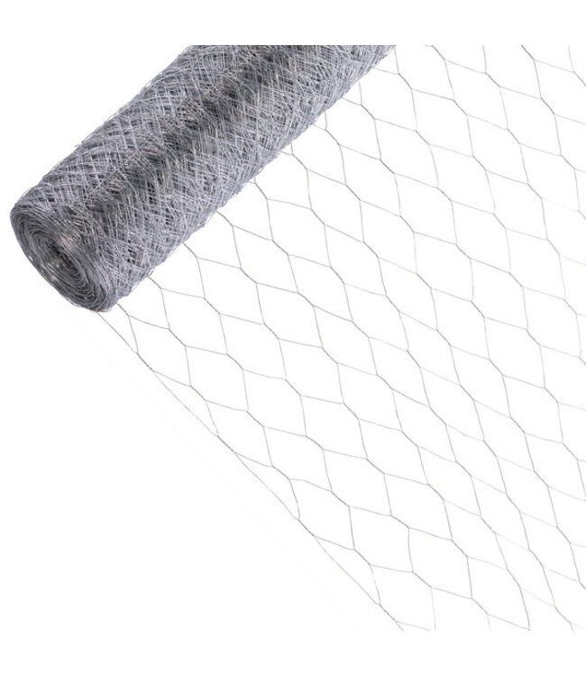 Garmix Rete per pollame 50mm/0,7mm/50m 200cm Zincato