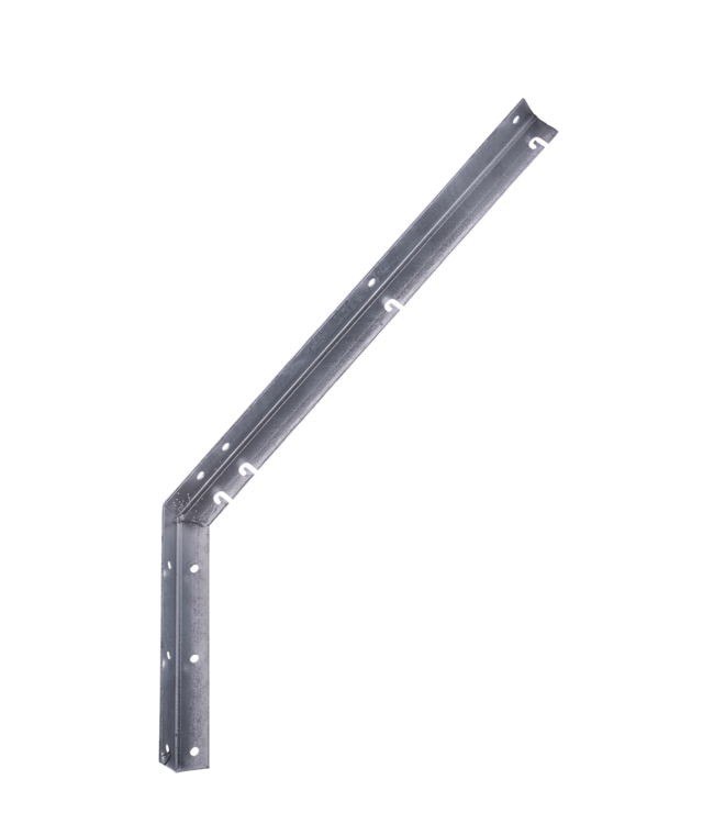 Garmix Supporto per filo spinato inclinato 3mm 40mm 570mm 280mm Zincato