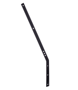 Garmix Supporto per filo spinato angolato 5mm 30mm 570mm 280mm Nero