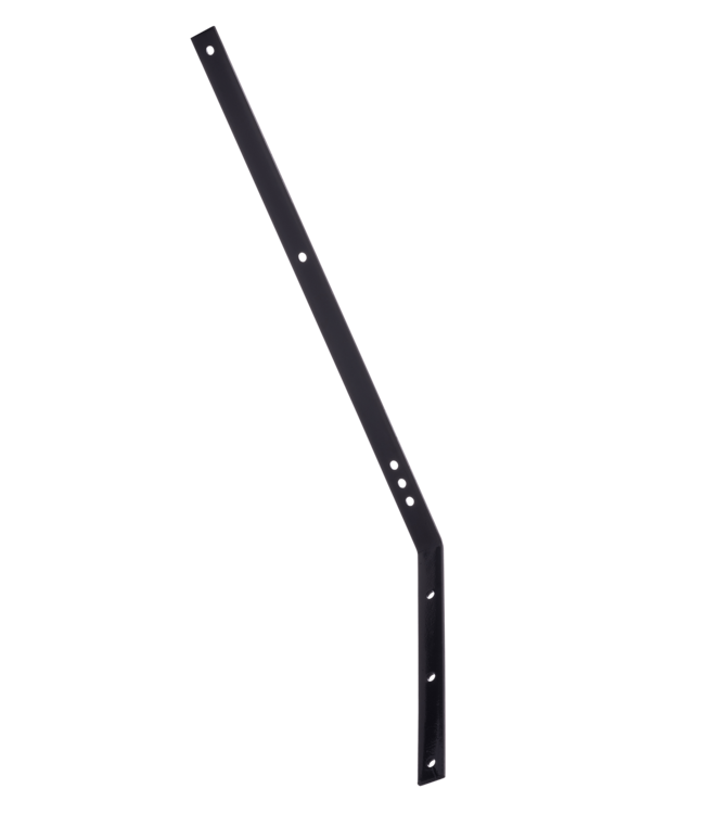 Garmix Supporto per filo spinato angolato 5mm 30mm 570mm 280mm Nero