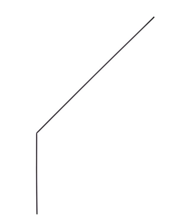 Garmix Supporto per filo spinato angolato 5mm 30mm 570mm 280mm Nero