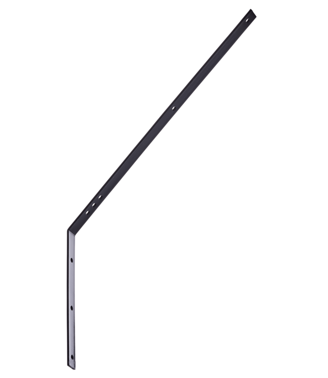 Garmix Supporto per filo spinato angolato 5mm 30mm 570mm 280mm Nero