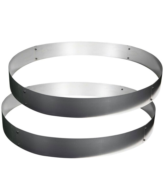 Garmix 100cm OD round corten steel for plant growing