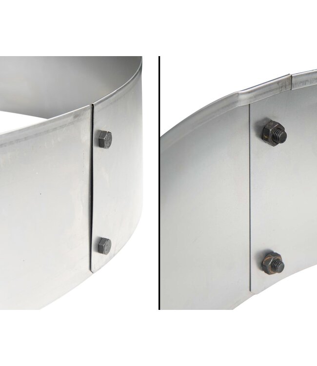 Garmix 100cm OD round corten steel for plant growing