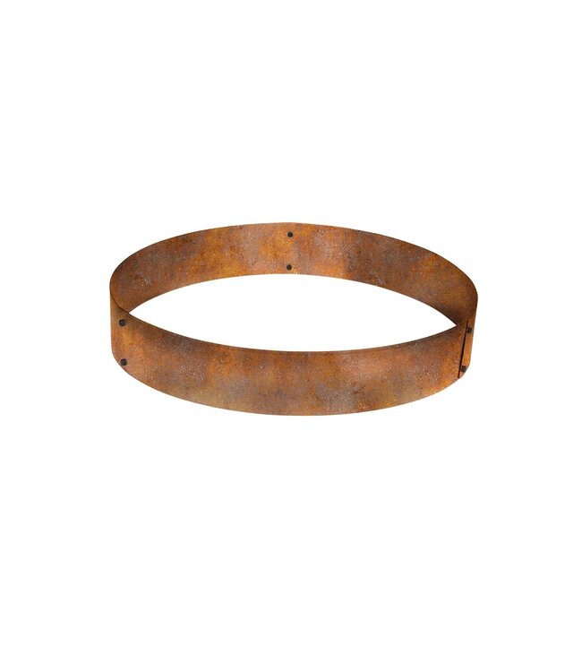 Garmix 80cm OD round corten steel for plant growing