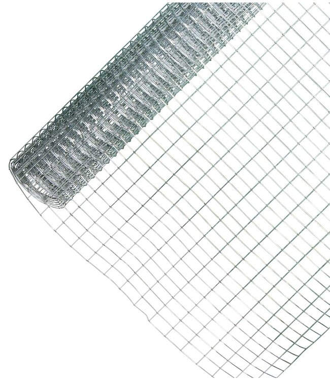 Garmix Rete da voliera 25 x 50 mm 2,1 mm 100 cm x 5 m zincata