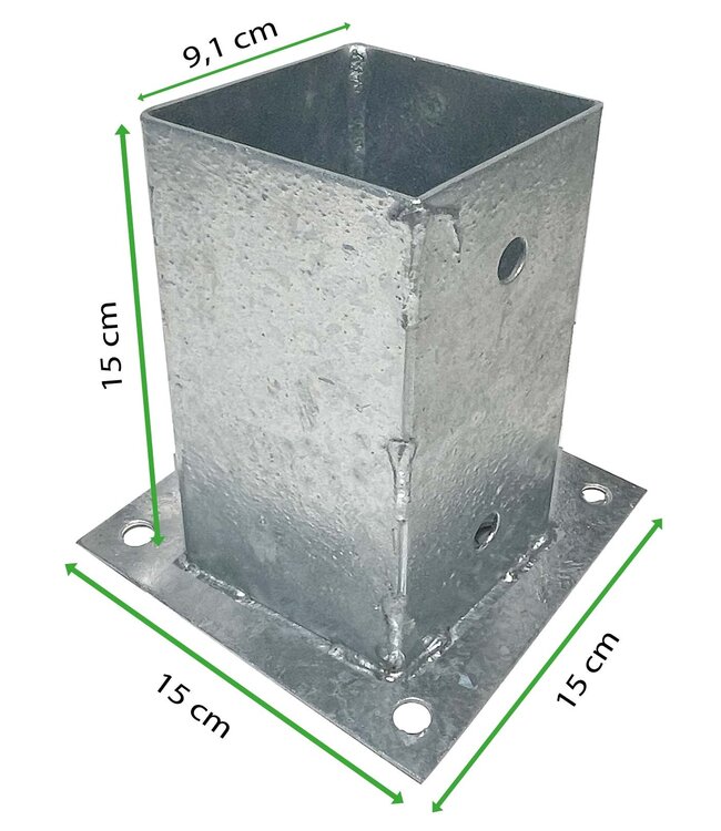 Garmix post holder base plate 91x91mm