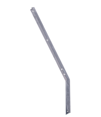 Garmix Supporto per filo spinato inclinato 3mm 40mm 570mm 280mm Zincato