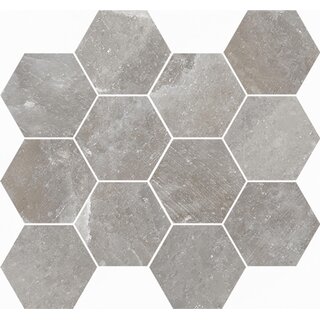 CeraVision Salt Stone Ash Esagono Mat Mozaiek 30x34
