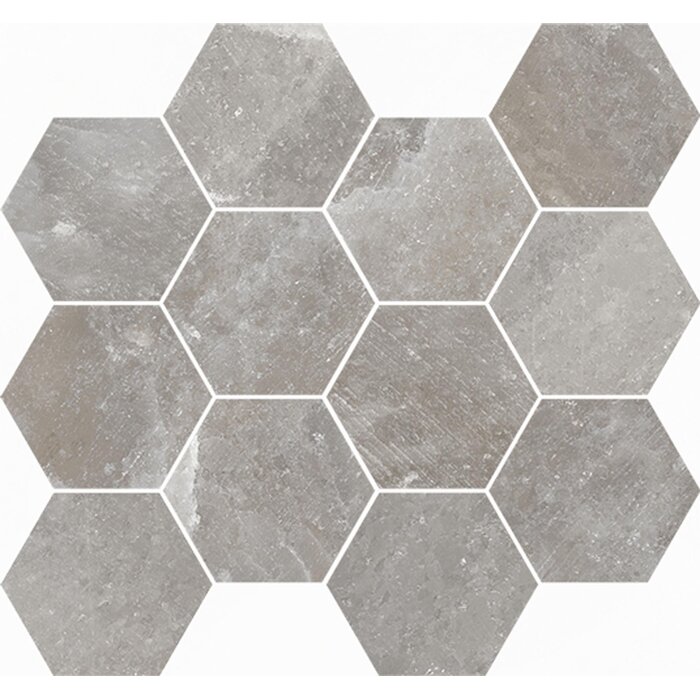 CeraVision Salt Stone Ash Esagono Mat Mozaiek 30x34