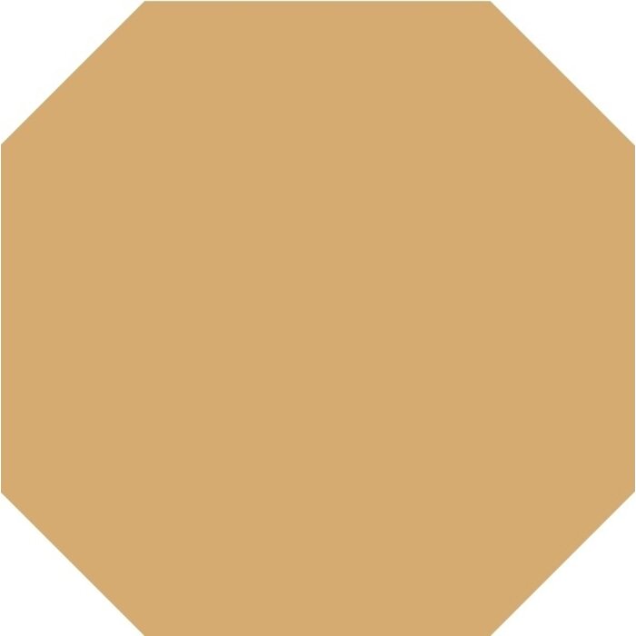 TopCer Field Materials L4421 Ochre Yellow Mat Octagon 10x10