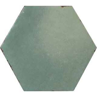 CeraVision Capri Bettina Blue Zijdeglans Hexagon 14x16