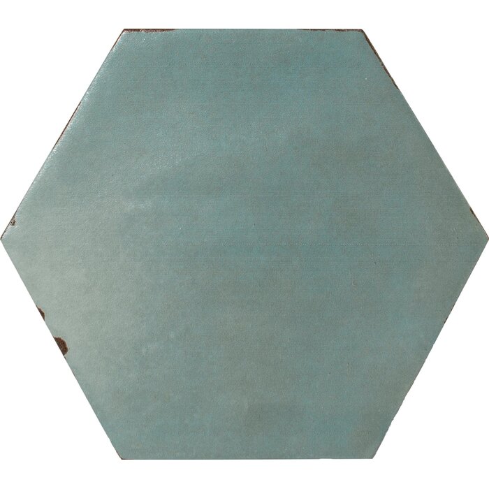 CeraVision Capri Bettina Blue Zijdeglans Hexagon 14x16