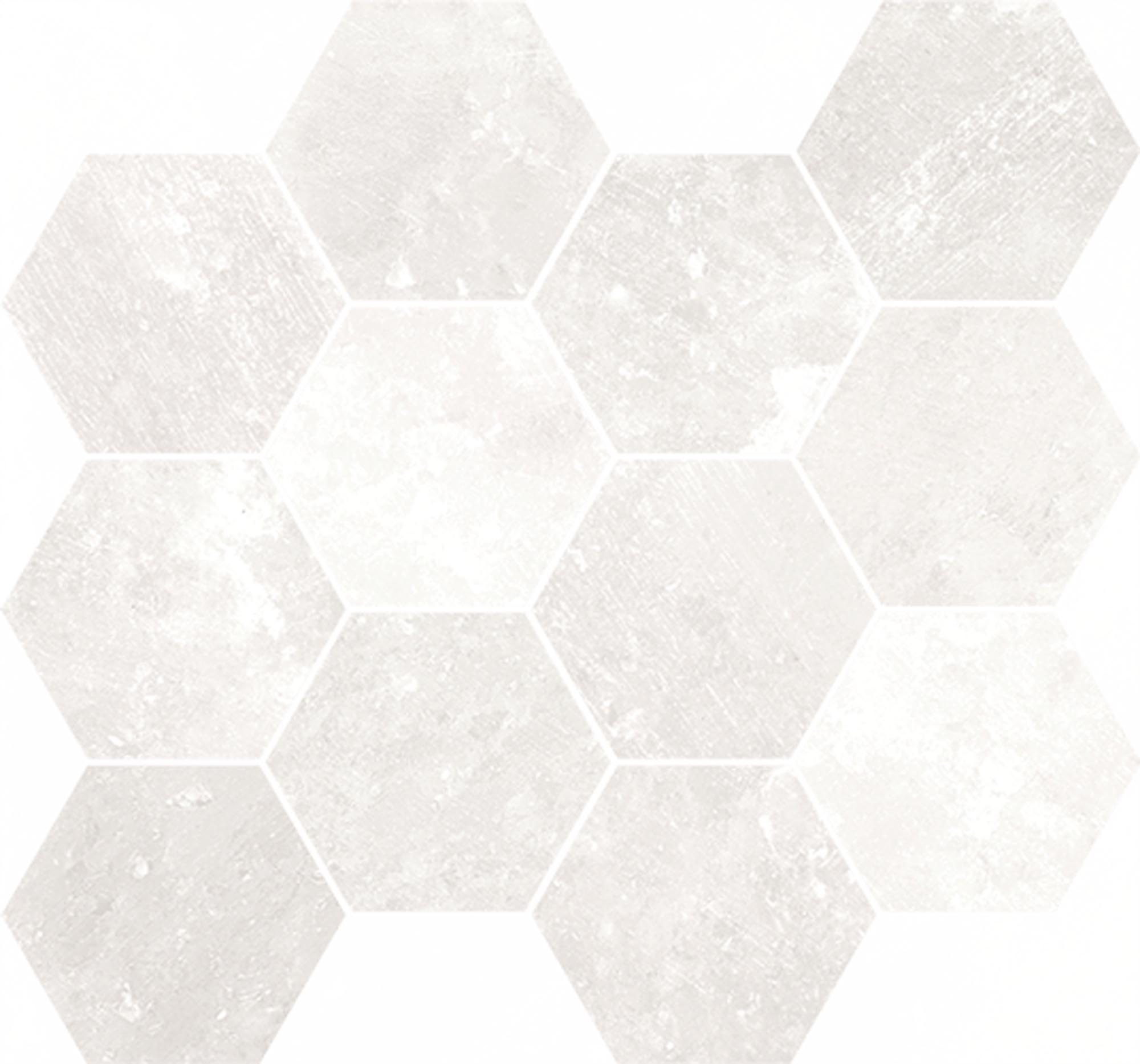 CeraVision Salt Stone Ice Esagono Mat Mozaiek 30x34