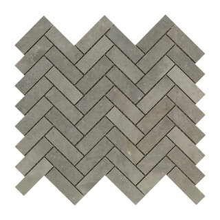CeraVision Salt Stone Ash Chevron Mat Mozaiek 30x30