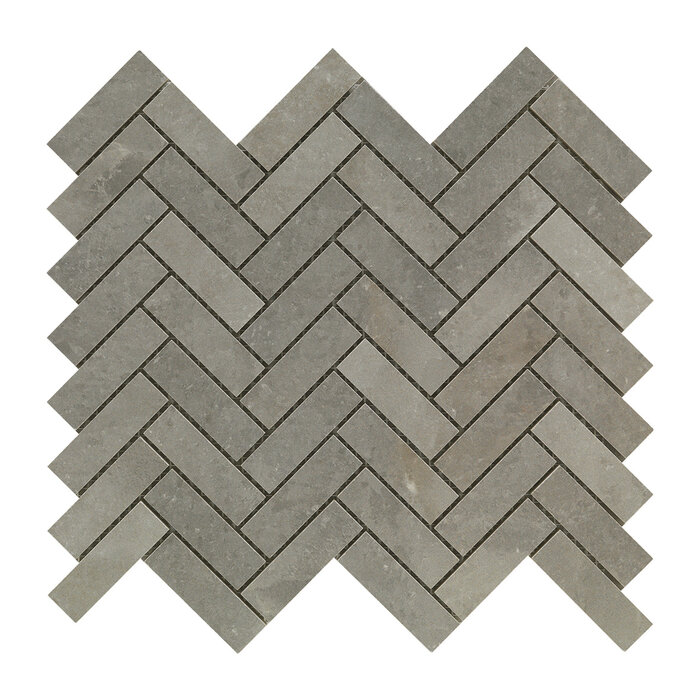 CeraVision Salt Stone Ash Chevron Mat Mozaiek 30x30
