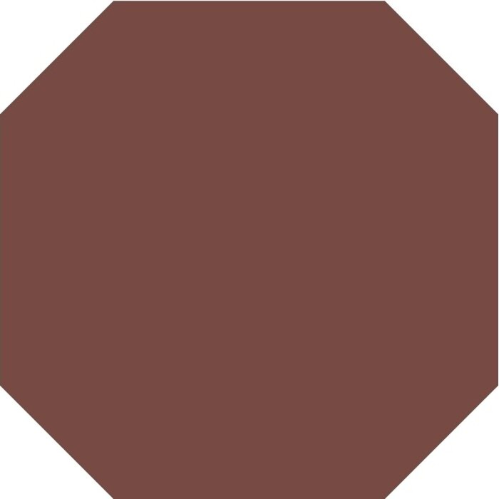 TopCer Field Materials L4420 Brick Red Mat Octagon 10x10