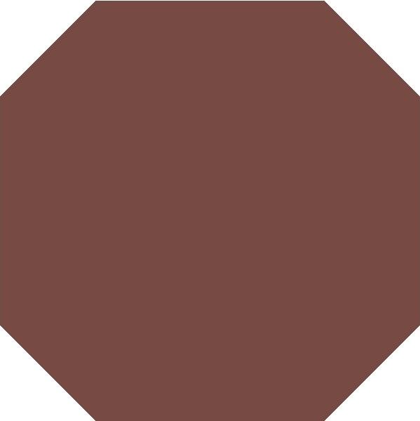 TopCer Field Materials L4420 Brick Red Mat Octagon 10x10