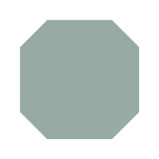 TopCer Field Materials L4413 Turquoise Mat Octagon 10x10