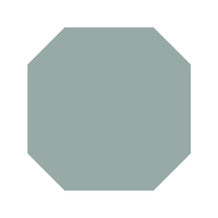 TopCer Field Materials L4413 Turquoise Mat Octagon 10x10