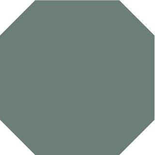 TopCer Field Materials L4418 Dark Green Mat Octagon 10x10