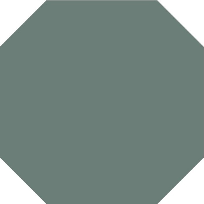 TopCer Field Materials L4418 Dark Green Mat Octagon 10x10