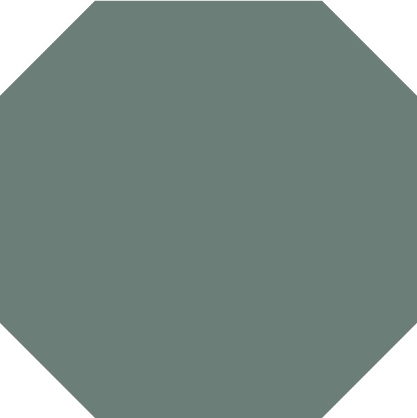 TopCer Field Materials L4418 Dark Green Mat Octagon 10x10