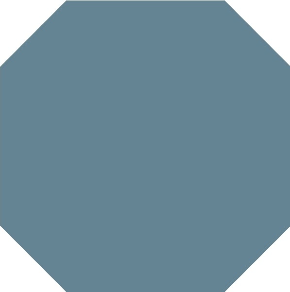 TopCer Field Materials L4411 Blue (Cobalt) Mat Octagon 10x10