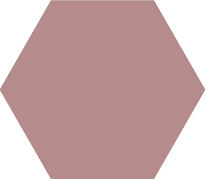 TopCer Field Materials L4419 Pink Mat Hexagon 10x10