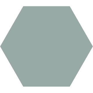 TopCer Field Materials L4413 Turquoise Mat Hexagon 10x10