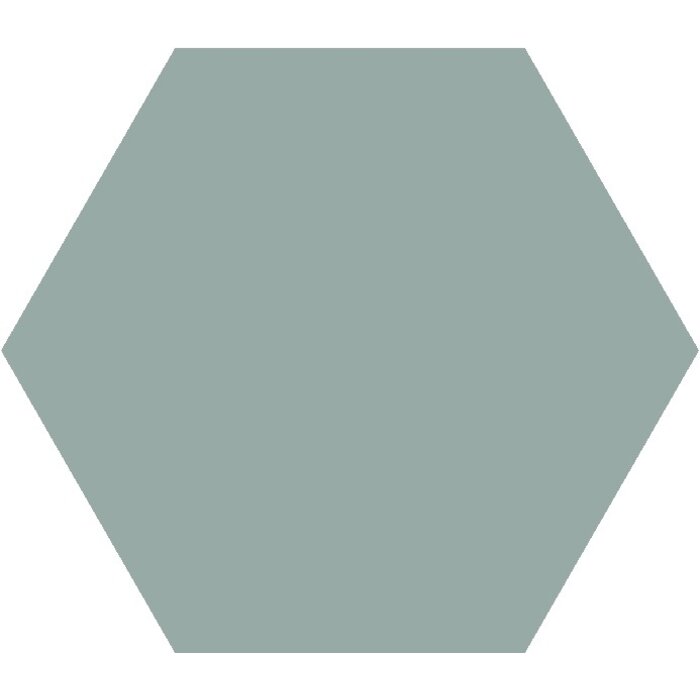 TopCer Field Materials L4413 Turquoise Mat Hexagon 10x10