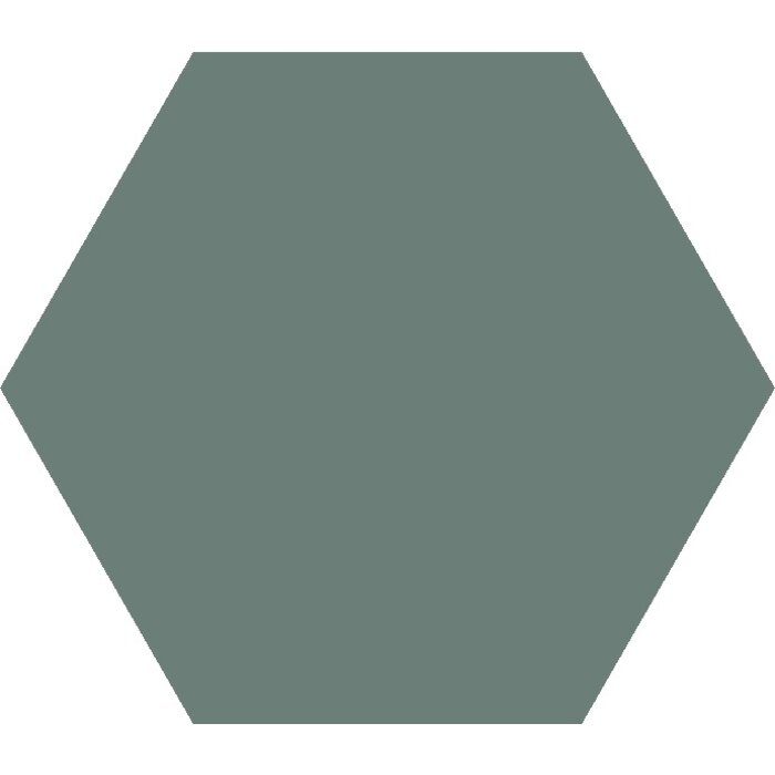 TopCer Field Materials L4418 Dark Green Mat Hexagon 10x10
