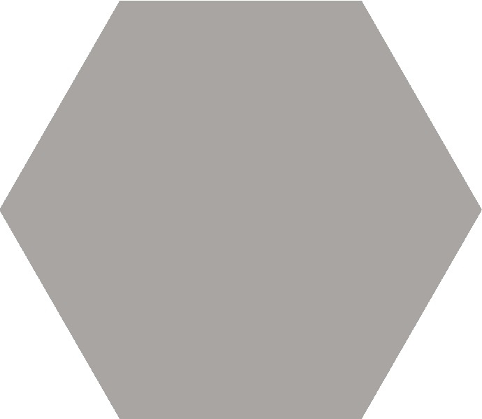 TopCer Field Materials L4407 Light Grey\/Blue Mat Hexagon 10x10